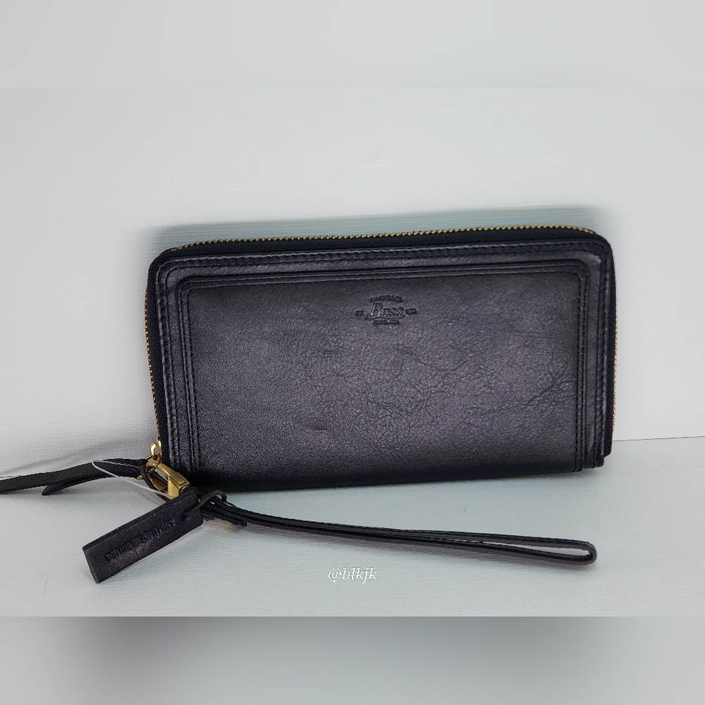 G.H. Bass & Co. Leather Wallet/Clutch *Black* NWOT
